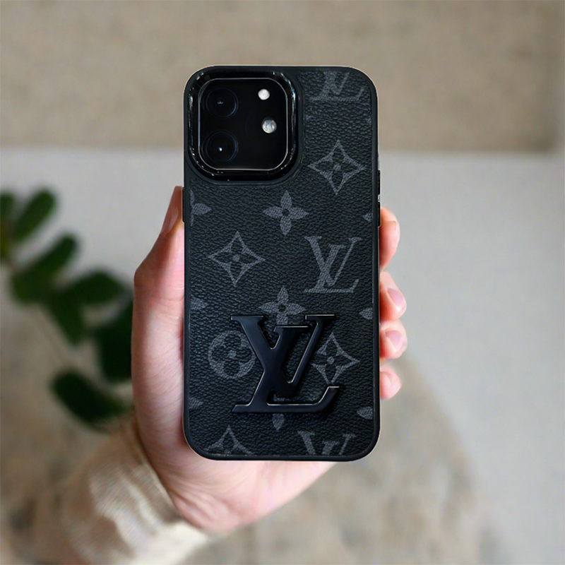 Monogram Black iPhone Case