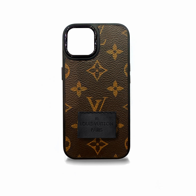 Black Patch Brown Monogram iPhone Case