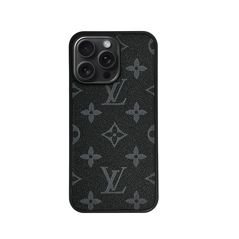 Black printing Monogram iPhone Case