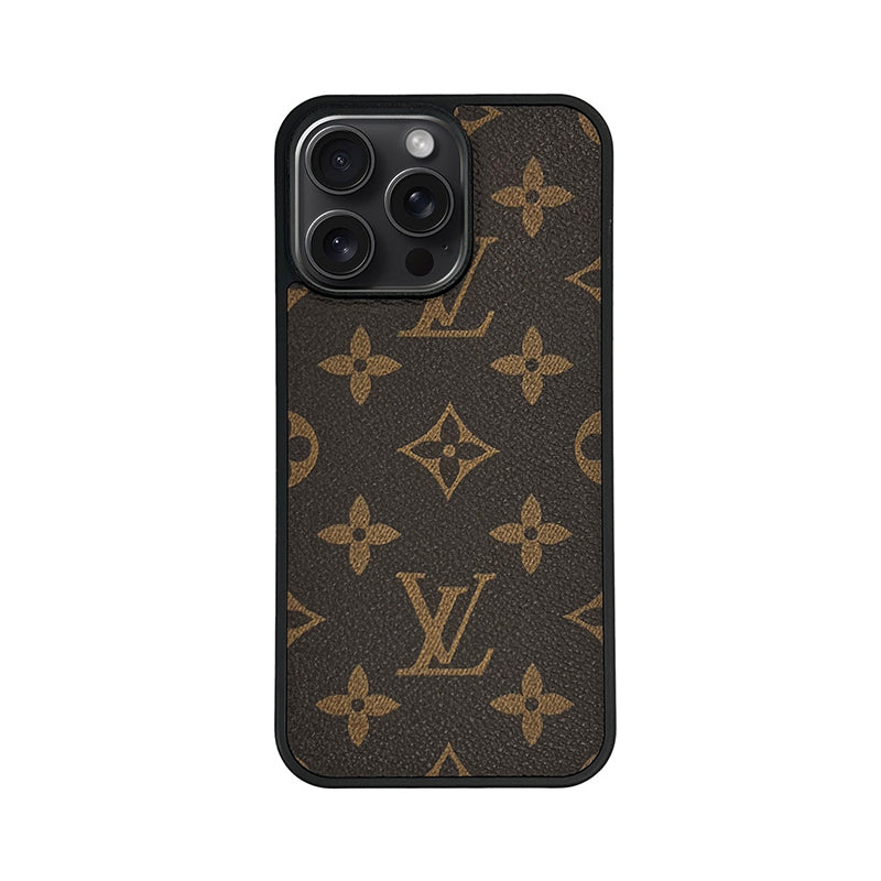 BROWN Monogram iPhone Case -Big printing