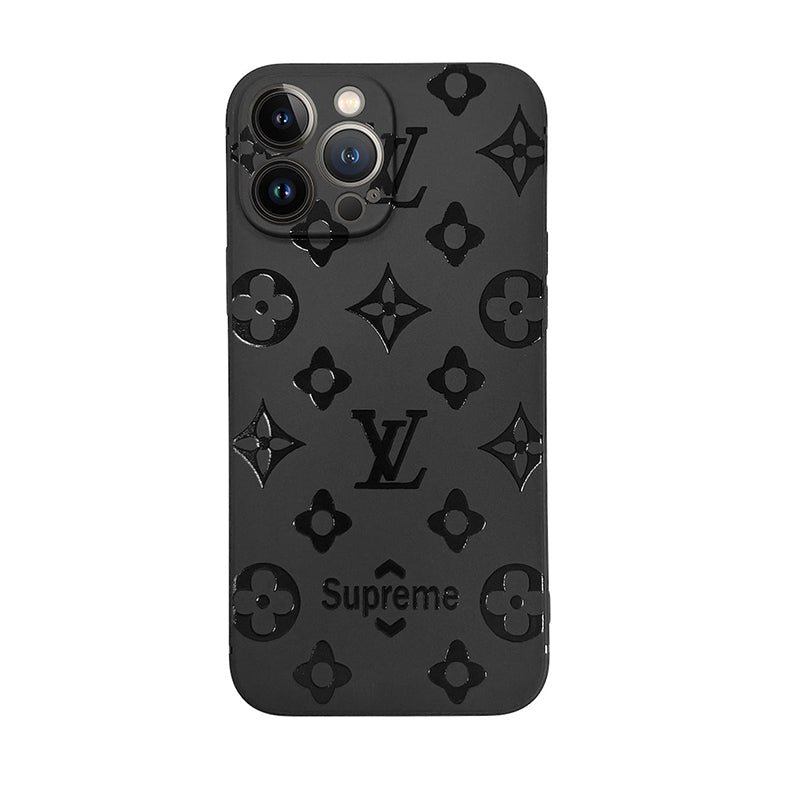 Black Classic Monogram iPhone Case