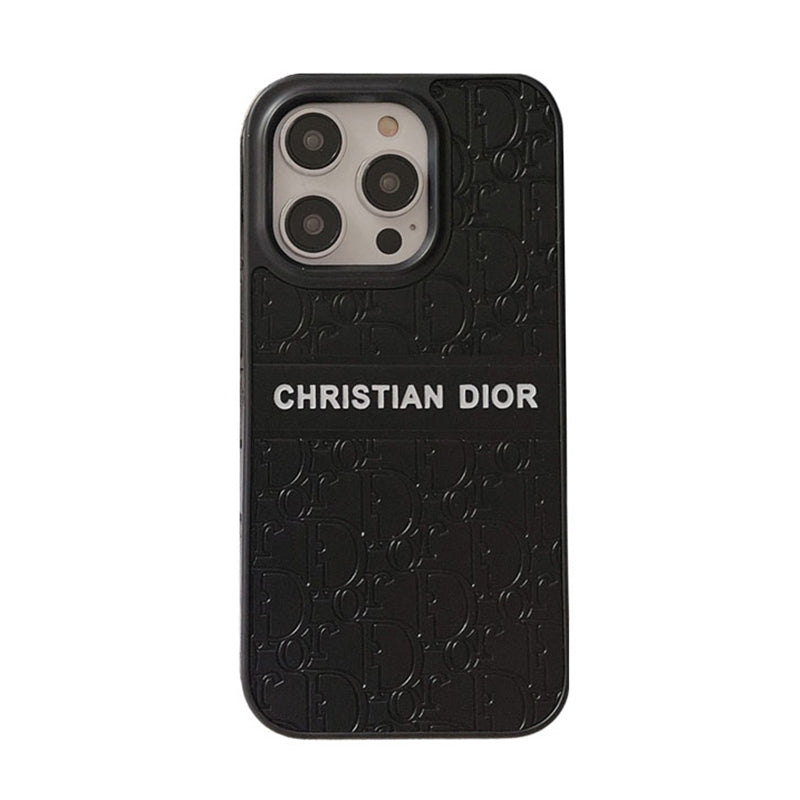 Luxury CD Silicone Black iPhone Case