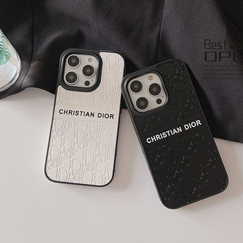 Luxury CD Silicone Black iPhone Case