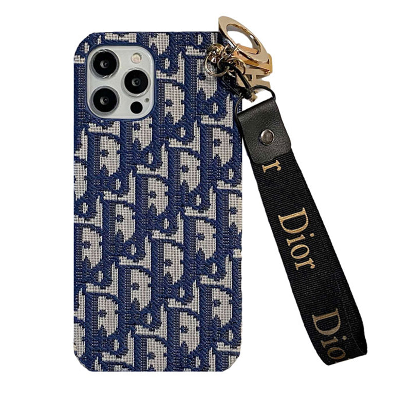 Blue CD iPhone Case With Strap