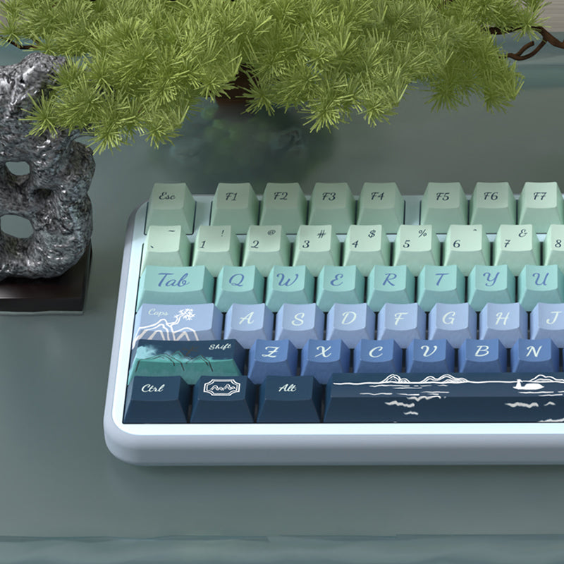 Beautiful Landscape Cherry Profile Dye Sub PBT Keycap Set