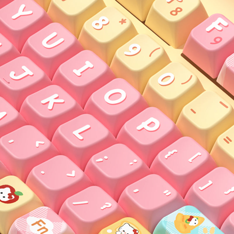 Bread Puppy MDA Profile Dye Sub PBT Anime Keycaps Set