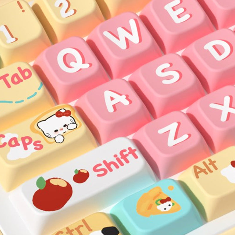 Bread Puppy MDA Profile Dye Sub PBT Anime Keycaps Set