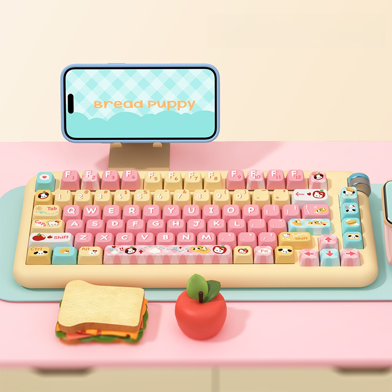 Bread Puppy MDA Profile Dye Sub PBT Anime Keycaps Set