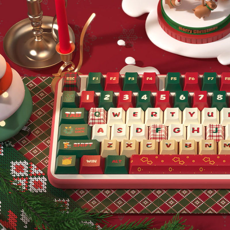 Christmas Cherry Profile Dye Sub PBT Keycap Set