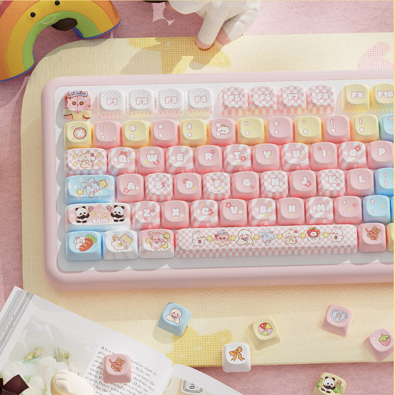 Clip Doll MCA Profile Dye Sub PBT Anime Keycaps Set