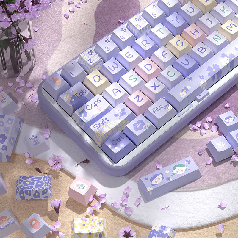 Flower Girl Cherry Profile Dye Sub PBT Keycap Set