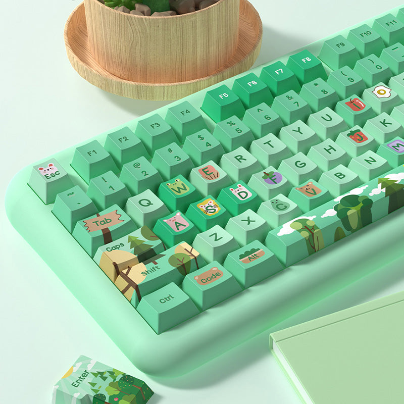 Forest Party Cherry Profile Dye Sub PBT Keycap Set