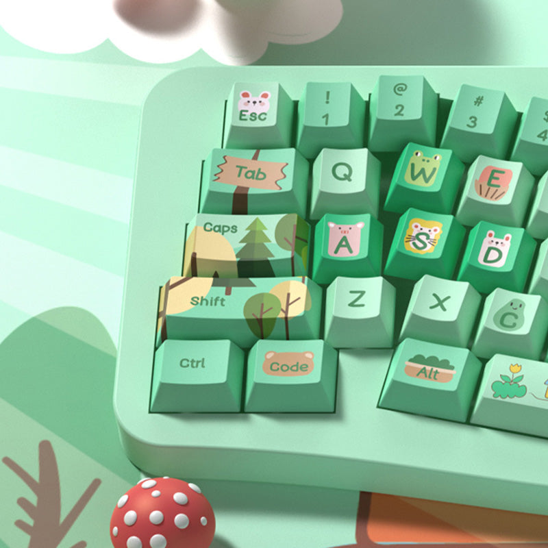 Forest Party Cherry Profile Dye Sub PBT Keycap Set