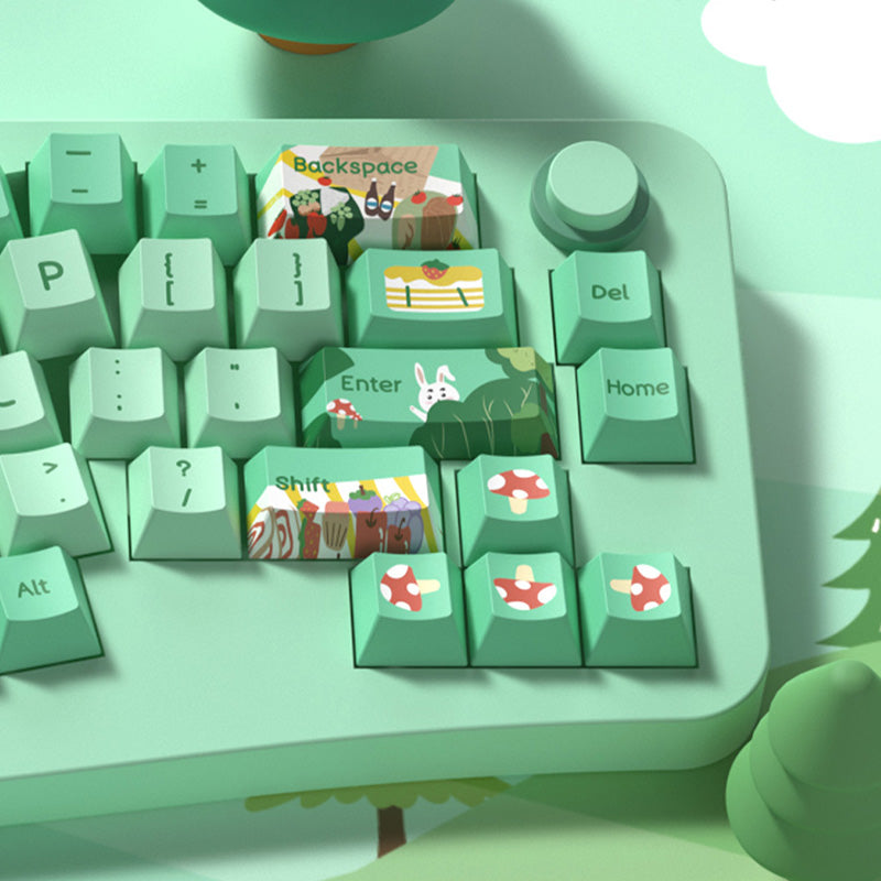 Forest Party Cherry Profile Dye Sub PBT Keycap Set