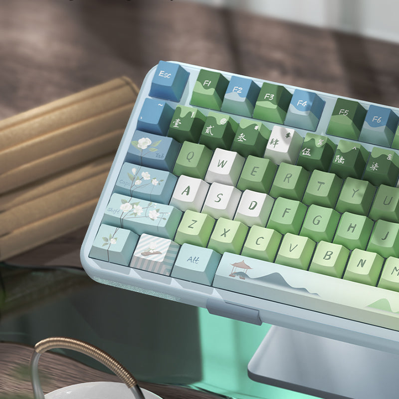 Jasmine Rabbit Cherry Profile Dye Sub PBT Keycap Set