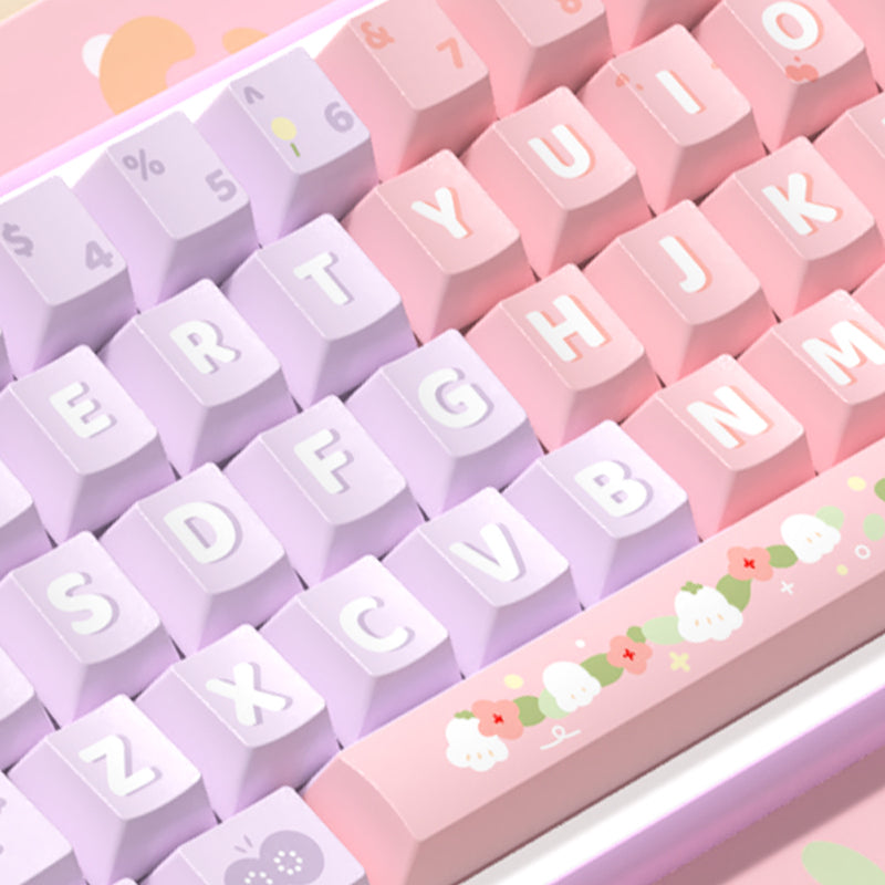 Lily Cherry Profile Dye Sub PBT Keycap Set