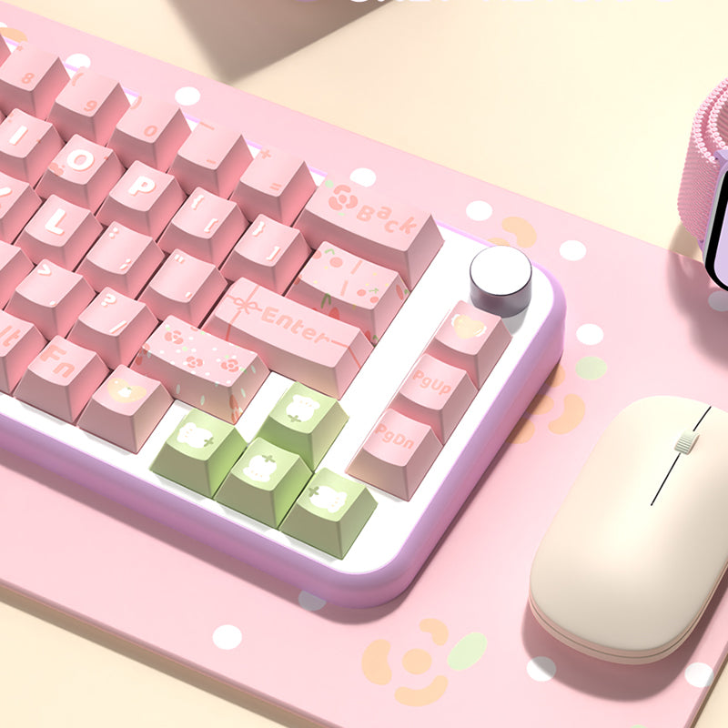 Lily Cherry Profile Dye Sub PBT Keycap Set