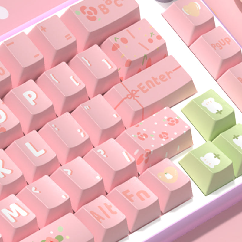 Lily Cherry Profile Dye Sub PBT Keycap Set