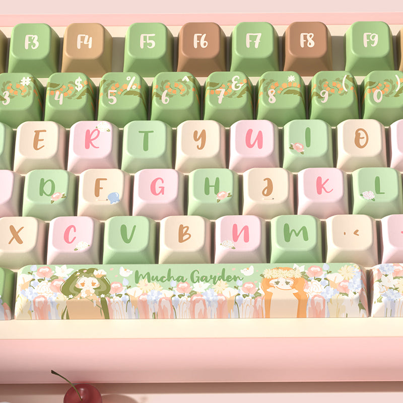 Mussia Garden MDA Profile Dye Sub PBT Keycap Set