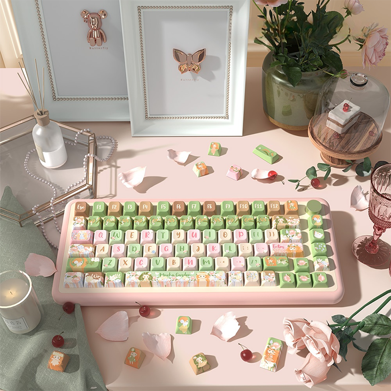 Mussia Garden MDA Profile Dye Sub PBT Keycap Set