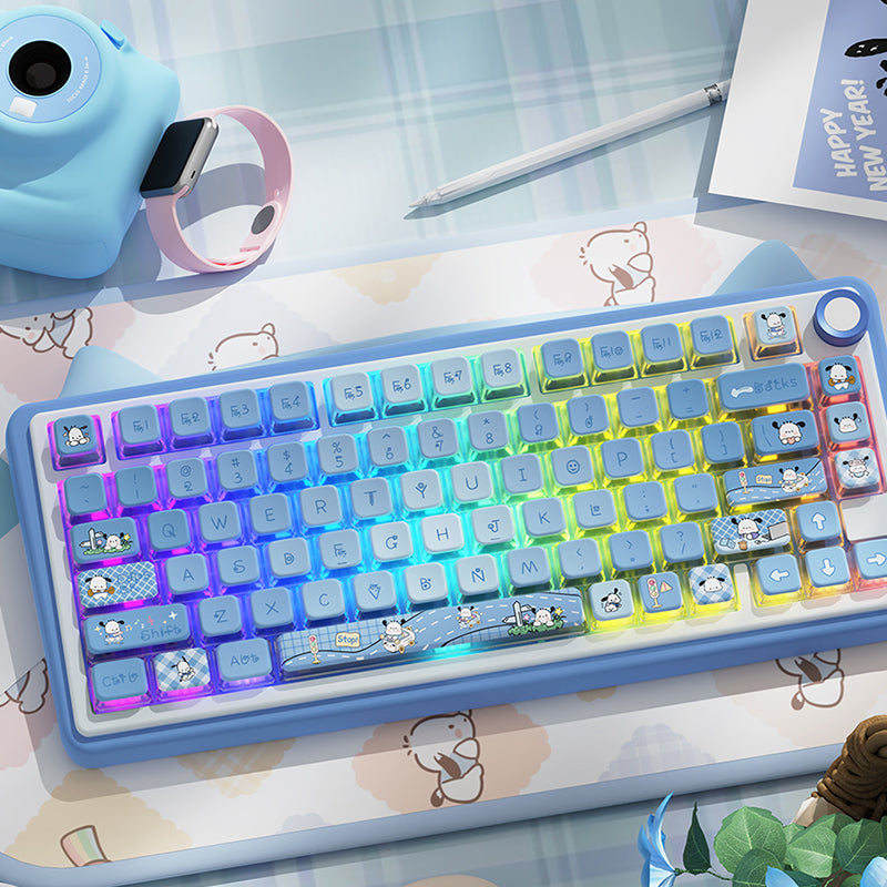 Pacha Dog 122 Key MSA Profile Dye Sub PBT Anime Keycaps Set