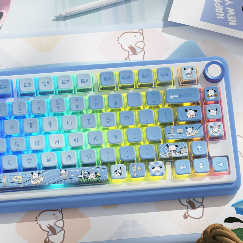 Pacha Dog 122 Key MSA Profile Dye Sub PBT Anime Keycaps Set