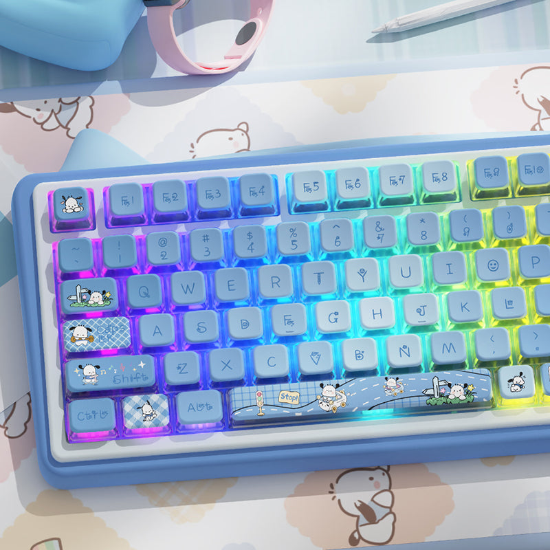 Pacha Dog 122 Key MSA Profile Dye Sub PBT Anime Keycaps Set