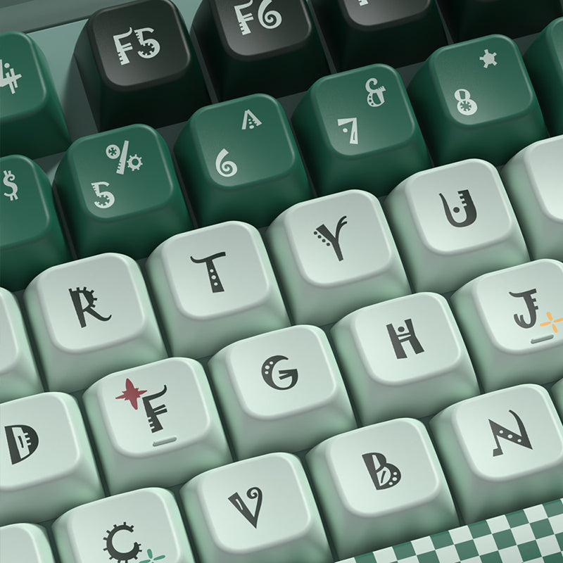 Slytherin MDA Profile Dye Sub PBT Keycap Set