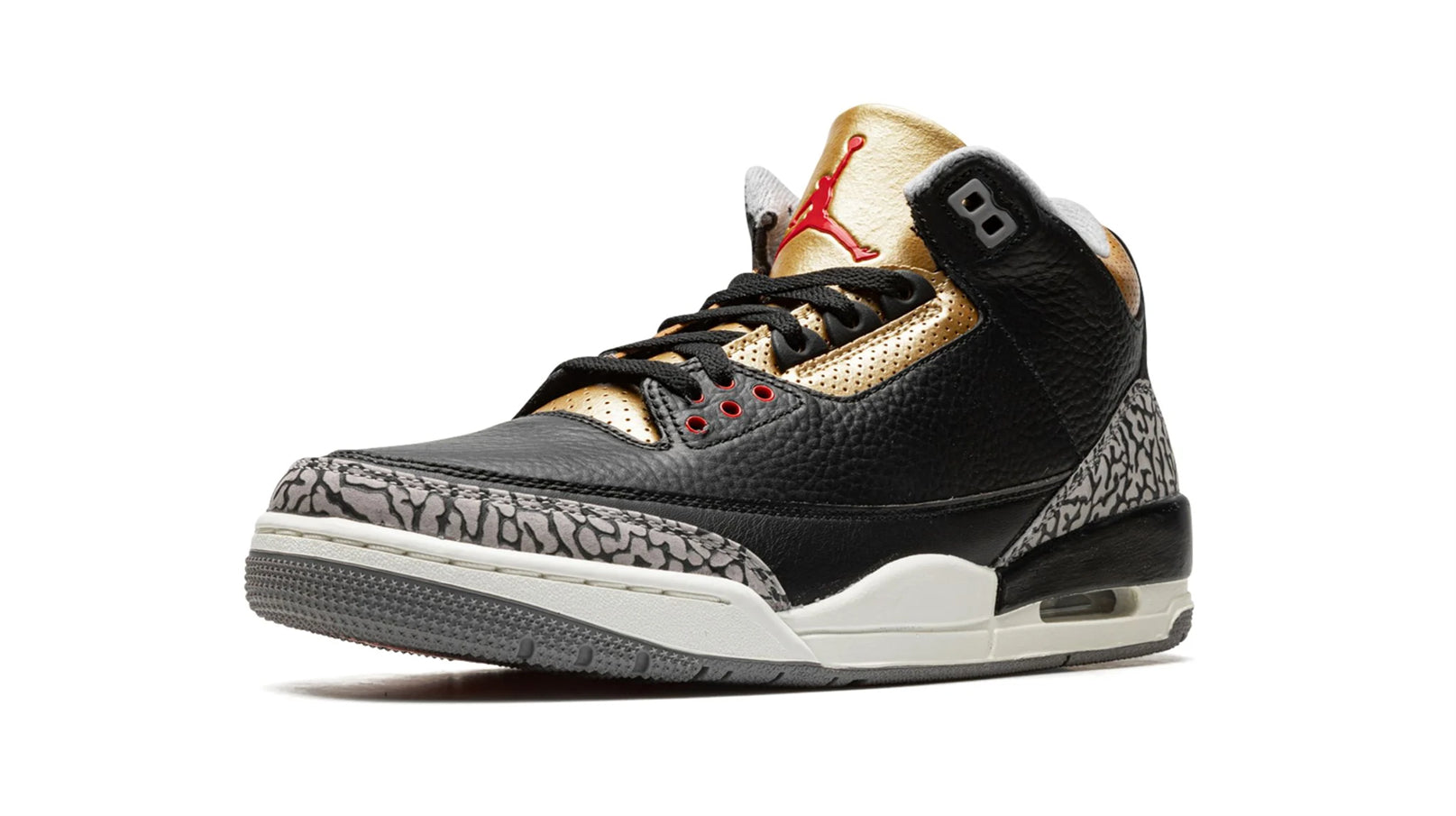 AIR JORDAN 3 WMNS "Black Cement Gold"