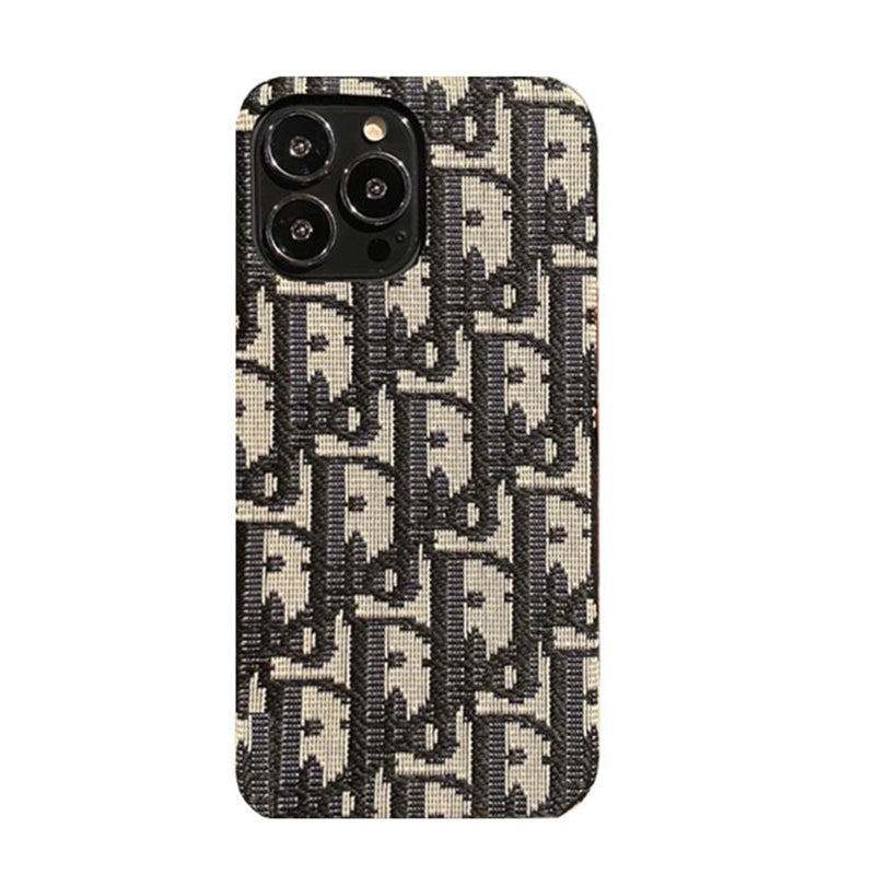 Luxury Classic Fabric Black CD iPhone Case