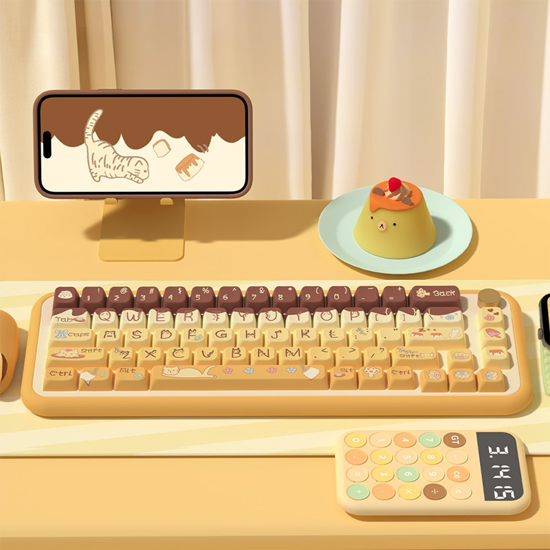 kitty Pudding MDA Profile Dye Sub PBT Anime Keycaps Set